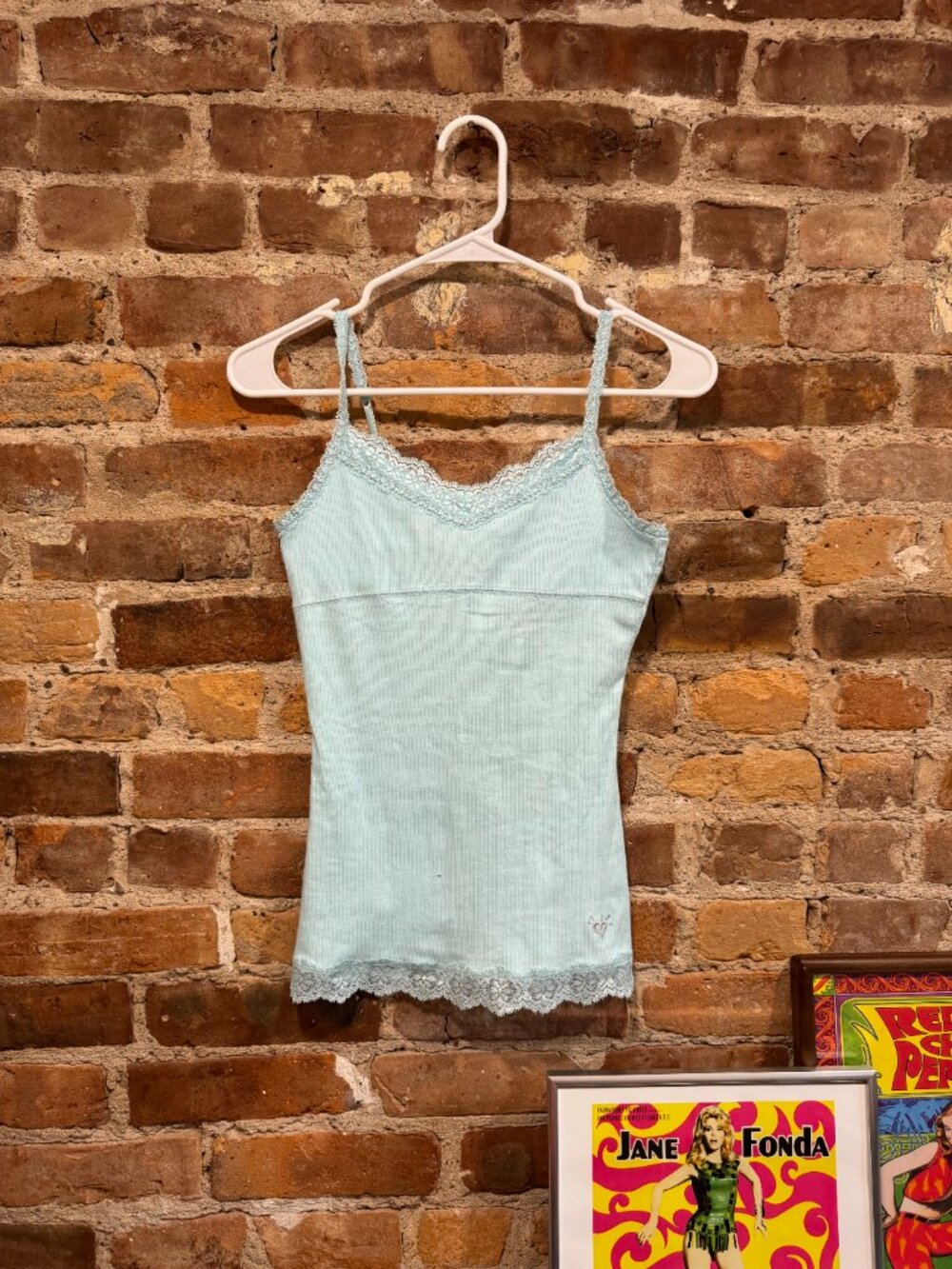 2010 JUSTICE AQUA LACE TANK TOP